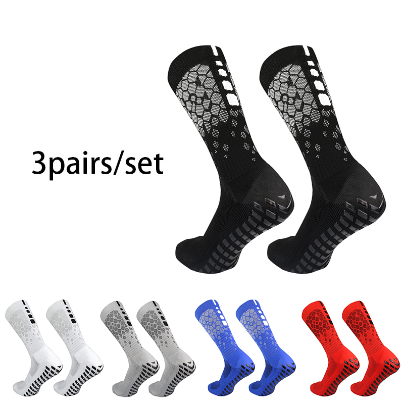 3 ペア 2023 新しい男性女性サッカーソックスハニカムグ - Sock Garter Men のレビューと価格