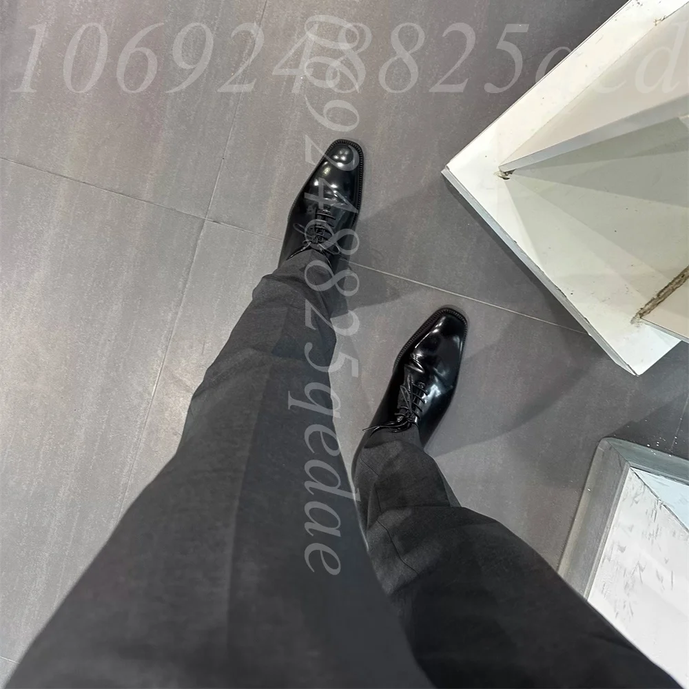 メンズ高級ブラウンレザーオックスフォードドレスシューズ、レー - Formal Men Daily Wear Footwear のレビューと価格