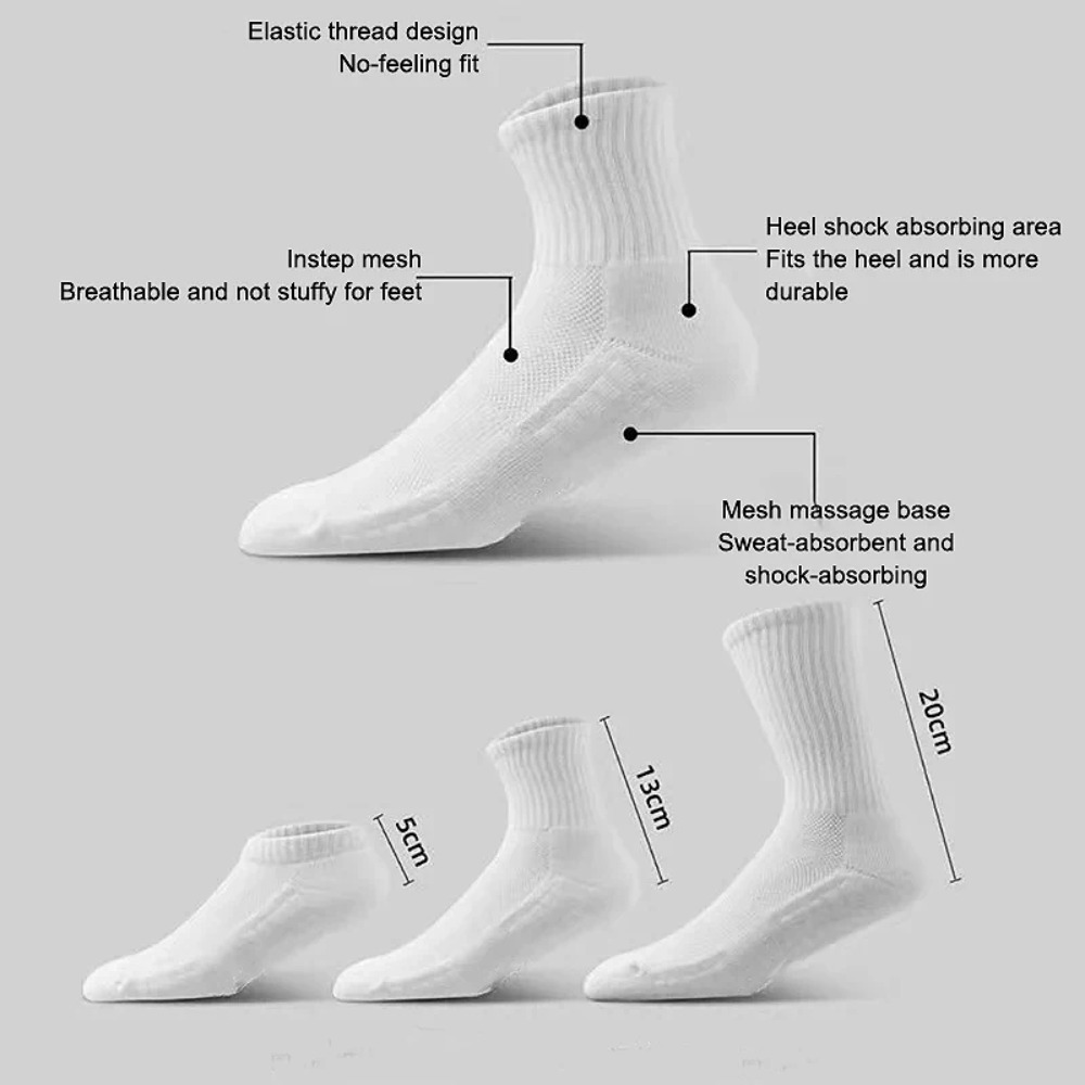 メンズ厚底吸汗通気性スポーツソックス、ランニング用ボトムクッ - Sock Garter Men のレビューと価格