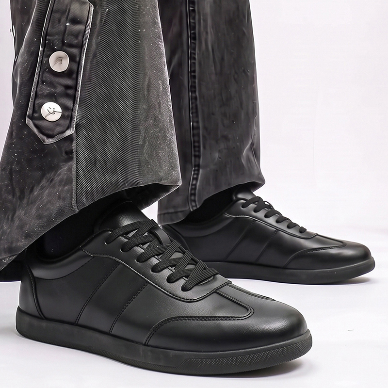 多用途に使えるメンズ本革シューズ。ブラックのウォーキングシュ - Men Formal Wear All Black のレビューと価格