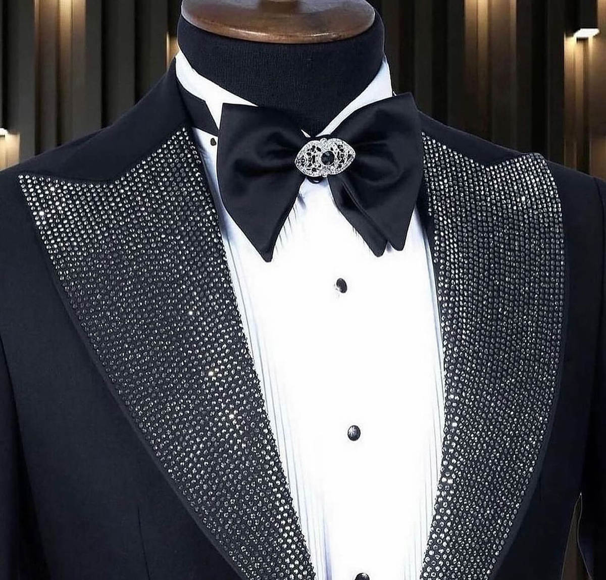 フォーマルな男性用タキシード、ビーズ付き2ピースジャケットパ - Men Formal Wear Modern のレビューと価格