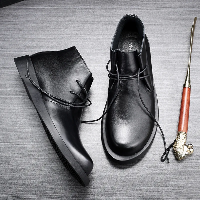 ヴィンテージ本革メンズアンクルカウスエードオックスフォードブ - Men Formal Wear With Boots のレビューと価格